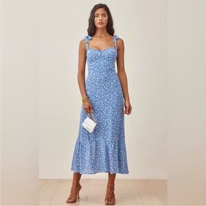 Reformation Nikita dress Marie blue floral